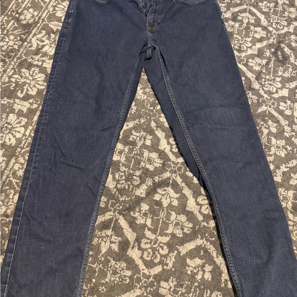 Banana Republic Dark Blue Straight Travel Jeans 36 x 32
